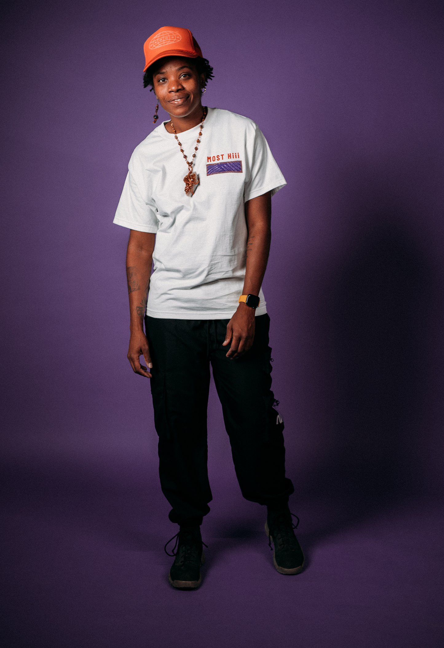 MOST HIGH T-Shirt (White/orange) Limited edition