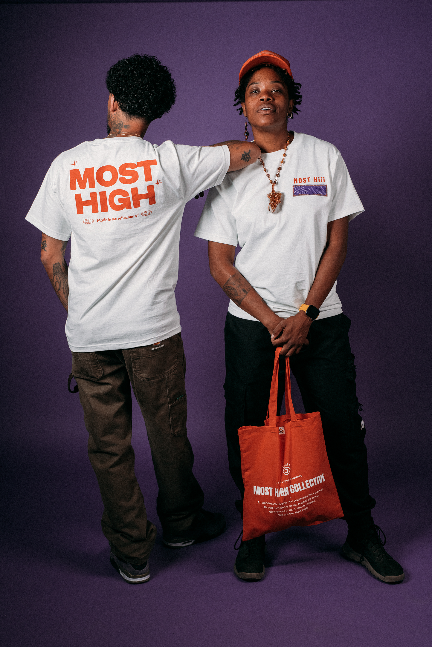 MOST HIGH T-Shirt (White/orange) Limited edition